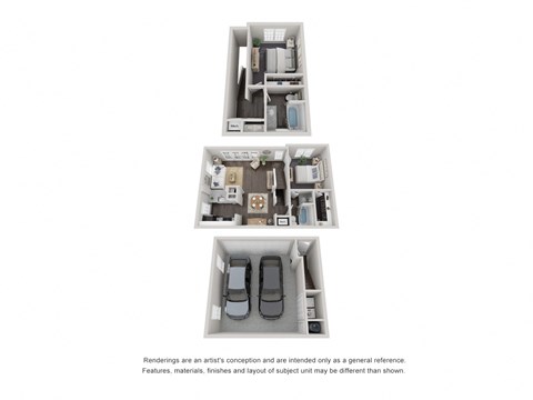 2 Bed 2 Bath Floor Plan | 1,150 Sq. Ft. 2 Bed 2 Bath Floor Plan | 1,150 Sq. Ft. at Willowest in Lindbergh, Atlanta